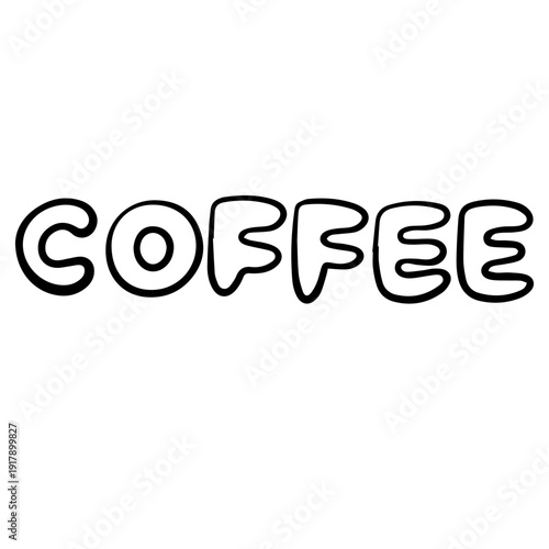 Coffee Lettering Design for Cafe and Bakery Branding
