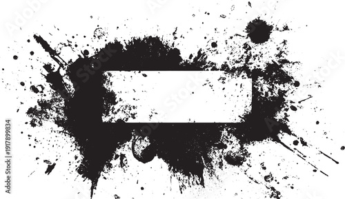 Grunge border frame vector illustration.