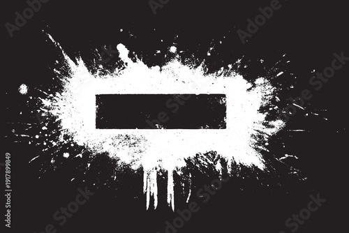 Grunge border frame vector illustration.