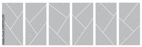 Set of comic 4 frame photo collage layout, vektor eps 10