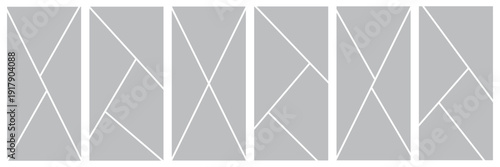 Set of comic 4 frame photo collage layout, vektor eps 10