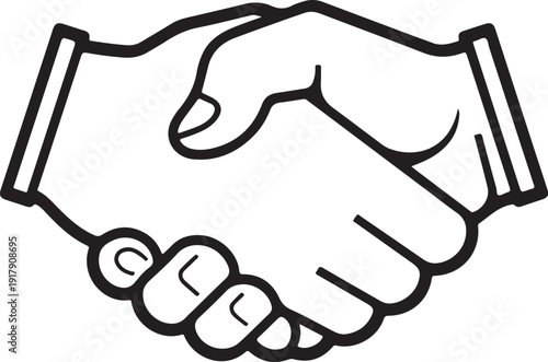 Two hands shaking in a firm and friendly handshake gesture