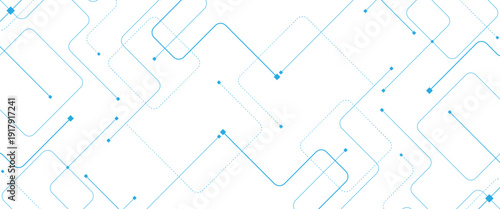 Abstract futuristic technology background with crossed lines and dots