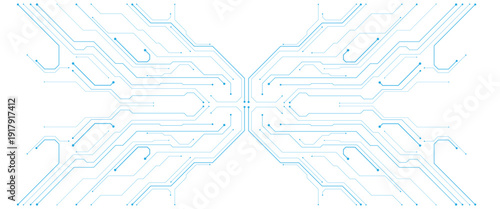 Abstract white circuit digital background with technology circuit vector..