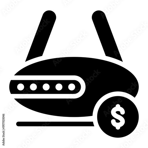 money glyph icon