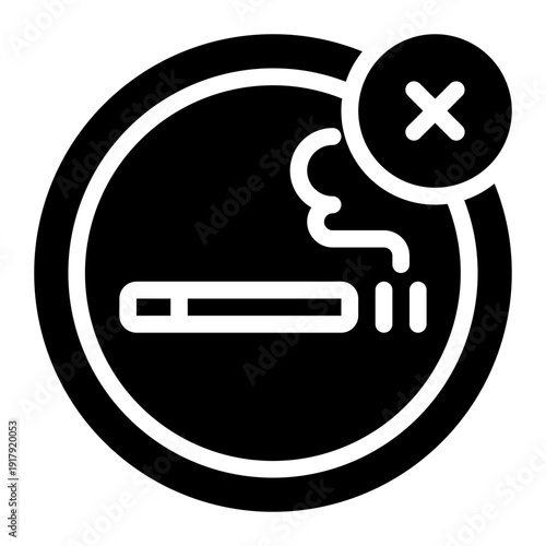 NO SMOKING glyph icon