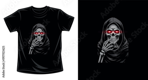 Skull graphic vector art t-shirt design print template