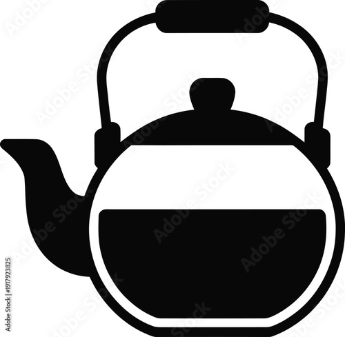 Kettle for boiling water or tea kitchen utensil domestic appliance vector graphic