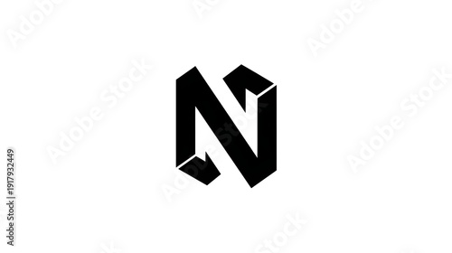 Modern Minimal Letter N Logo in Black and White. Concept: Brand Identity, Minimal Logo Design, Corporate Branding, Monogram Design, Luxury Branding, Modern Typography Free Download Modern Minimal Letter N Logo in Black and White. Concept: Brand Identity, Minimal Logo Design, Corporate Branding, Monogram Design, Luxury Branding, Modern Typography - GFXLoad