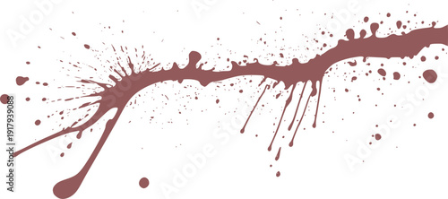 Design of red paint splashes