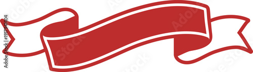 赤色のリボンのデザイン
見出し・販促用に最適な素材