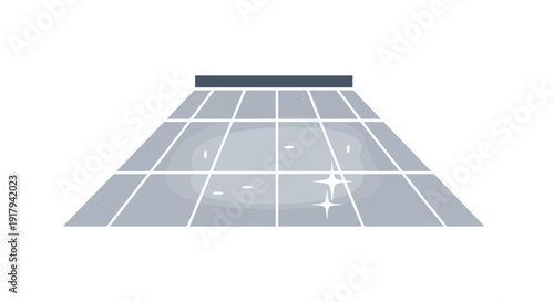 Tennis Court Surface View.