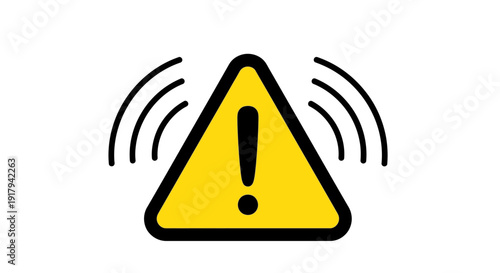 Warning Alert Signal Icon.