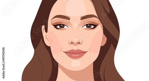 Woman Portrait Illustration.