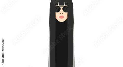 Woman with Long Hair.