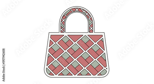 Woven Handbag Fashion Accessory.