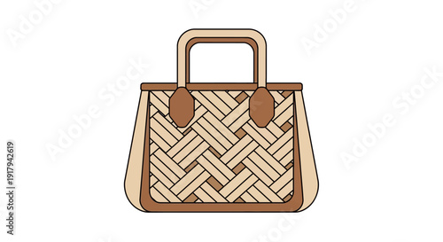 Woven Handbag Fashion Accessory.