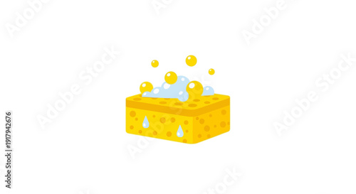 Yellow Box with Bubbles.