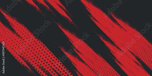 Background, contrast red and black color abstract template for business design. Technology style. You can use it for advertising, sports posters, templates, business presentations. Vector illustration