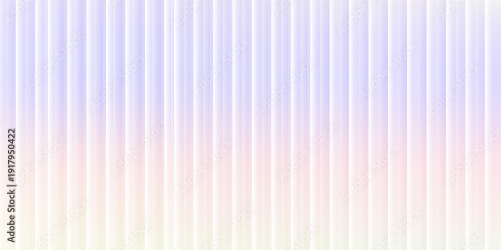 Fototapeta premium Colorful holographic gradient background with ribbed effect. Trendy pearlescent rainbow prism effect. Refraction of corrugated ribbed glass.