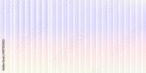 Colorful holographic gradient background with ribbed effect. Trendy pearlescent rainbow prism effect. Refraction of corrugated ribbed glass.