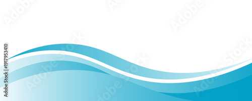 Blue and white business wave banner background. vector illustration