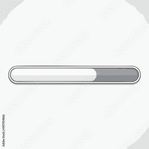 Modern Progress Bar Illustration for Digital User Interface Design
