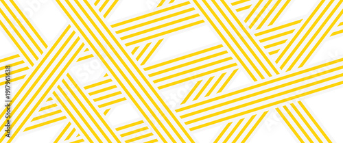 Vector banner with yellow ramen pattern on white background. Abstract pattern. vektor