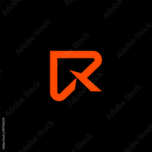 Modern Minimalist R Logo Design