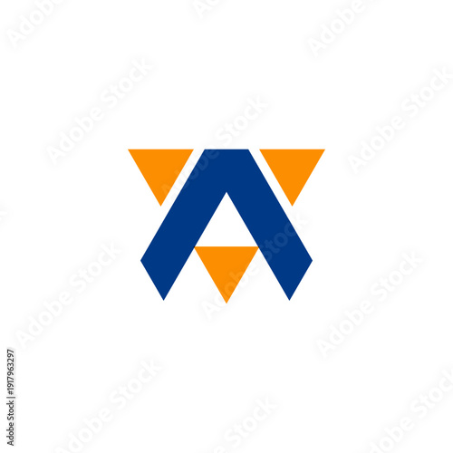 Modern Monogarm A Triangle Logo Design