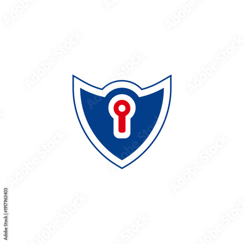 Security protection shield symbol