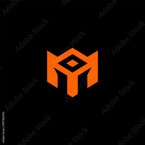 Modern Monogram M Logo Design