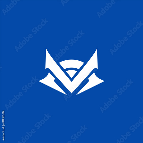 Modern Monogram V Logo Design