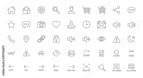 Clean UI and Web Design Icons