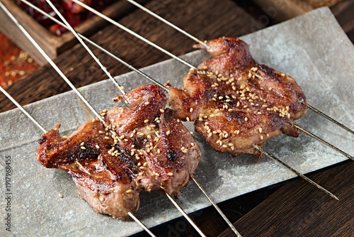 Wallpaper Mural Jinzhou barbecue charcoal grilled quail Torontodigital.ca