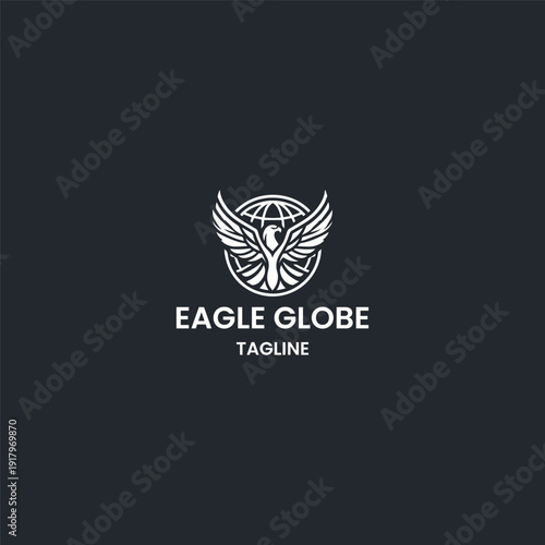 Eagle logo icon design template vector illustration