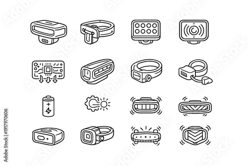 Charging vector automatic mounting bike light rechargeable icon cover unit brake clamp