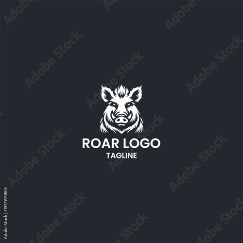 Roar logo icon design template vector illustration