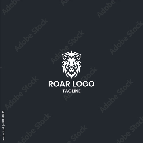Roar logo icon design template vector illustration