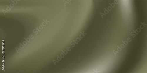 Khaki green brown silk satin. Gradient. Olive color. Еlegant abstract background for design, text. Light dark shade. Matte, shimmer. Curtain. Drapery. Fabric, cloth texture. VECTOR EPS10