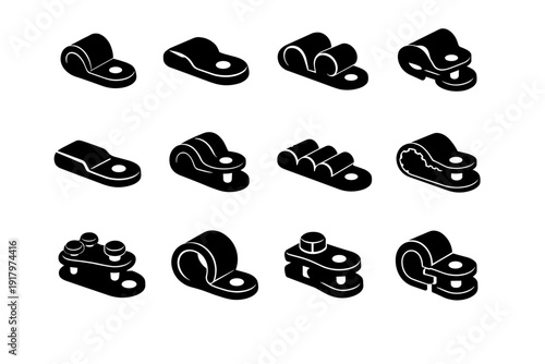 Generation wire simple vector construction functional shape image icon clamp mechanical utility