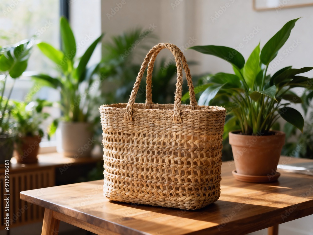 Fototapeta premium green plant in a bag