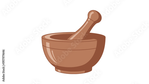 Mortar and pestle for grinding herbs and spices