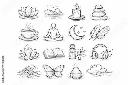 Image weave icon simple overlapping vector generation pile subtle strokes outline texture