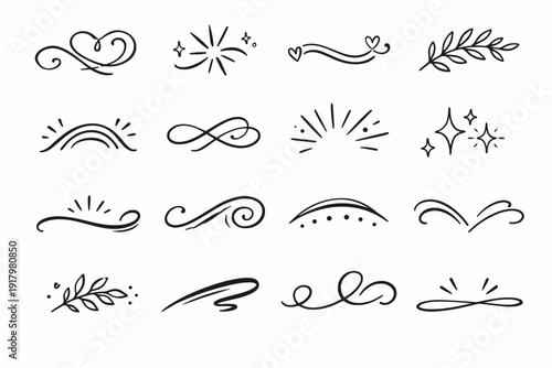 Playful embellish decorative line friendly spontaneous icon expressive hand vector freeform drawn