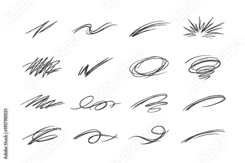 Curve vector stroke line playful sketch generation simple gesture loop energetic image