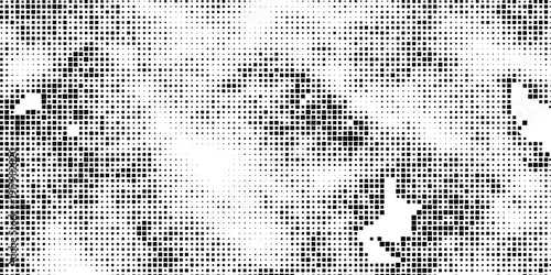 Vector panorama drafting paper. Graphic regular dots grid background. Panorama paper sheet for web design.