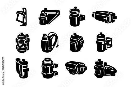 Generation simple harness image holder pouch fabric vector tube carry bottle accessory