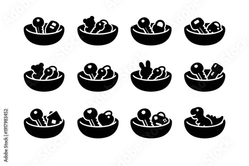 Shape proportions vector minimal icon practical image rounded household generation friendly item