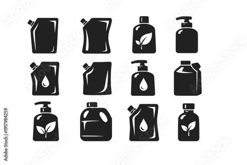 Hygiene utility simple cleaning form icon supply refill image vector practical generation